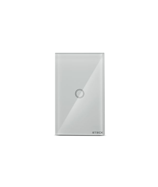 Interruptor Smarteck 4X2 1 Modulo Touch Branco