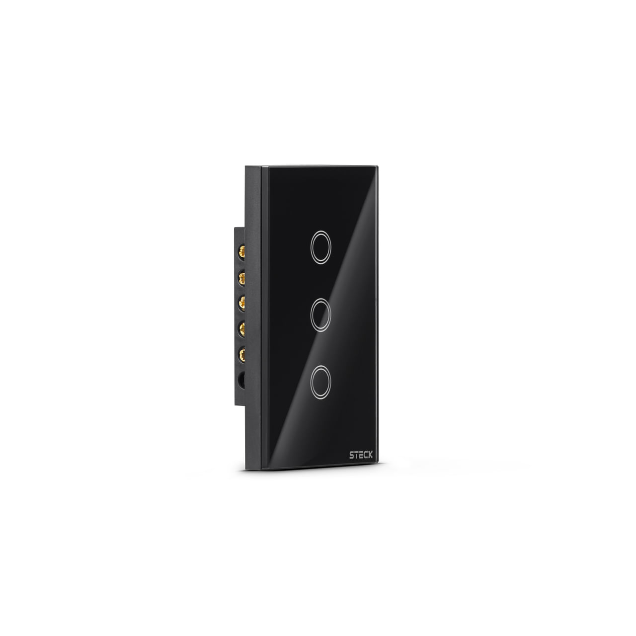 Interruptor Smarteck 4X2 3 Modulos Touch Preto