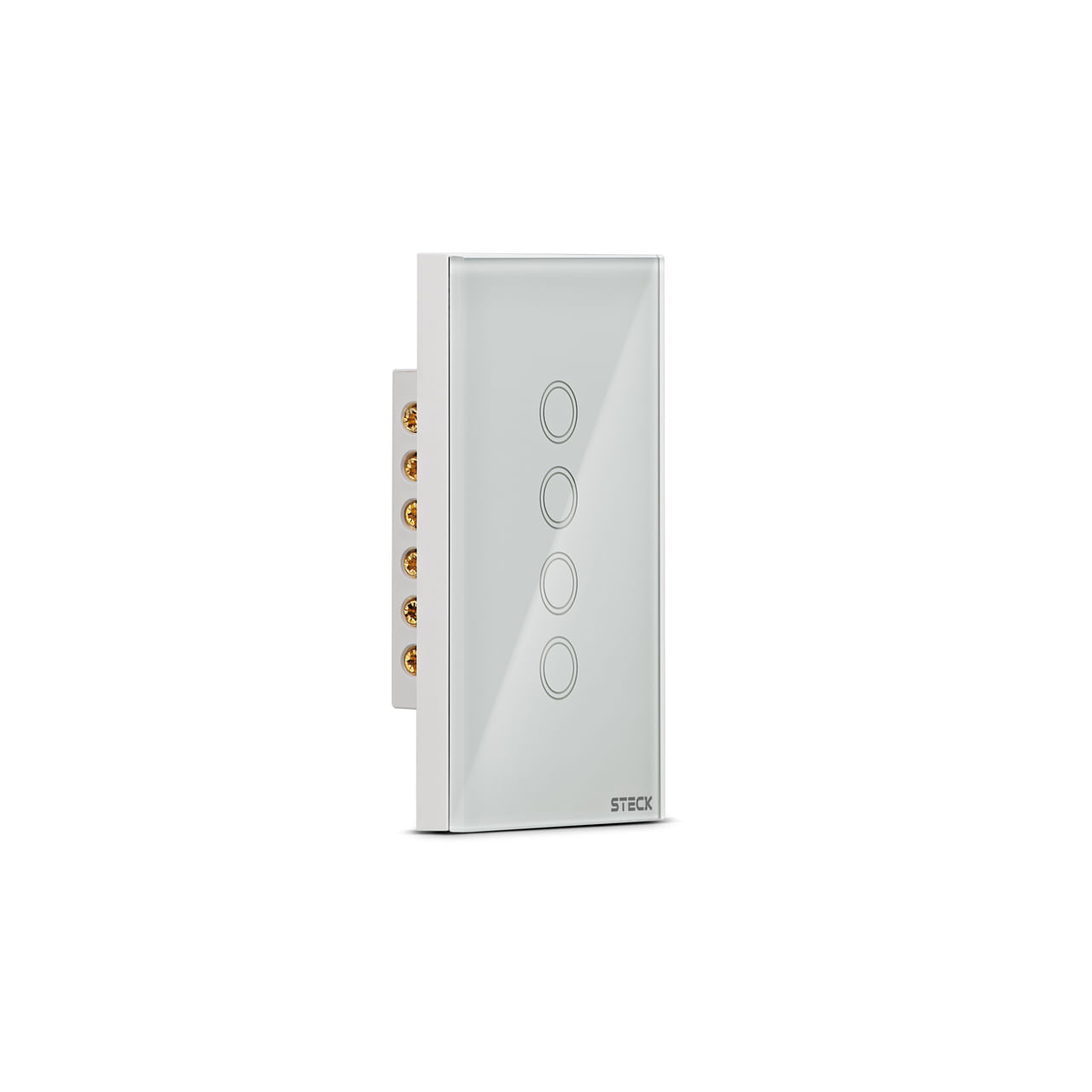 Interruptor Smarteck 4X2 4 Modulos Touch Branco