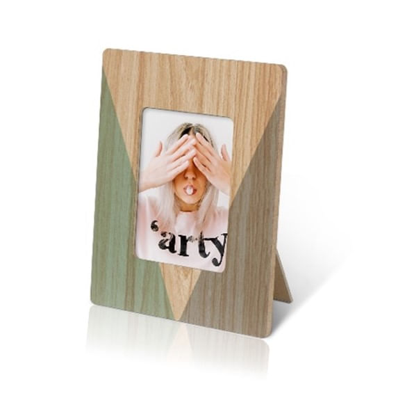 Porta retrato pinus de mesa 10x15cm vortex verde