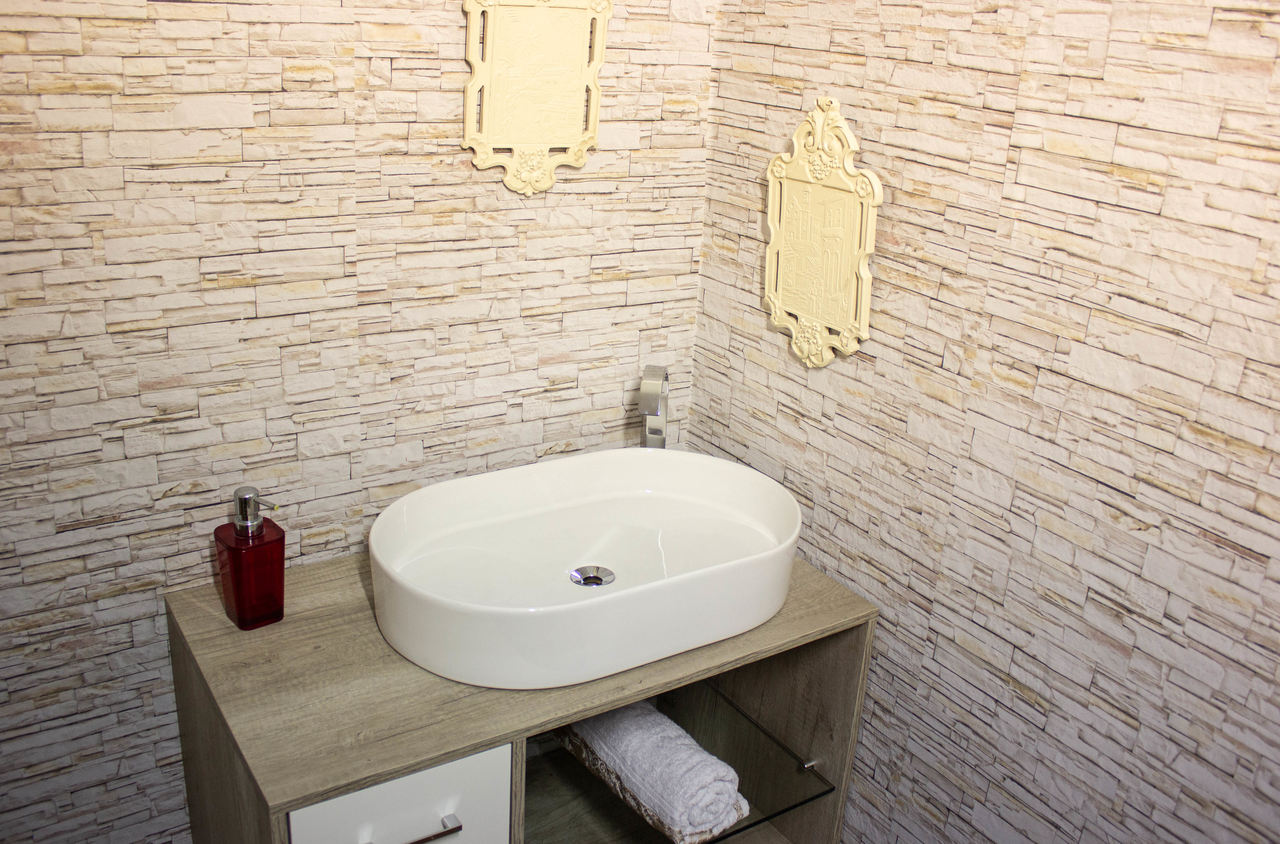 Cuba De Apoio Em Ceramica Aria Slin 57X37X11 Borda Fina Branca Alterna