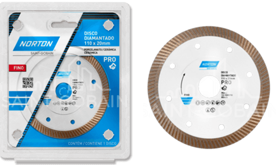 Disco Diamantado Pro Fino Norton 110X1X22,23