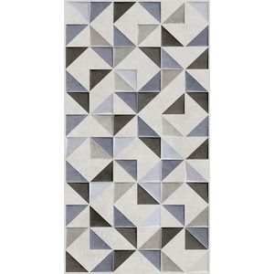 Revestimento Ret Prisma Mix Plus Acetinado Relevo 63X120 2,25m² Lume