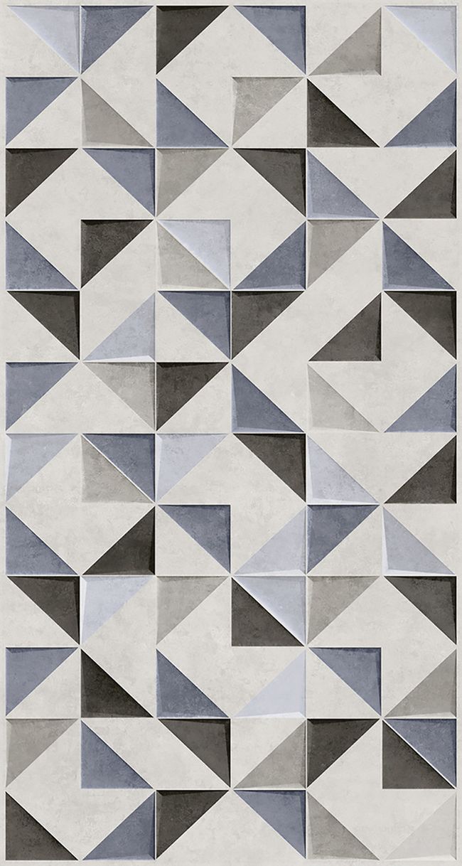 Revestimento Ret Prisma Mix Plus Acetinado Relevo 63X120 2,25m² Lume