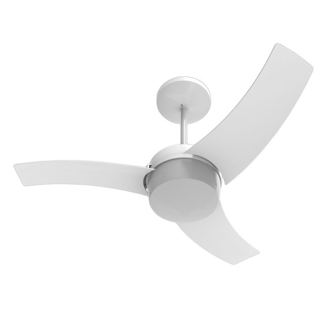 Ventilador de teto Wave 220V com controle de parede branco Aliseu