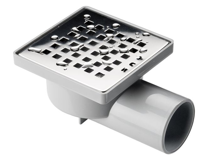 Ralo Sifonado Quadrado 10X10Cm Abs Inox 304 Odem