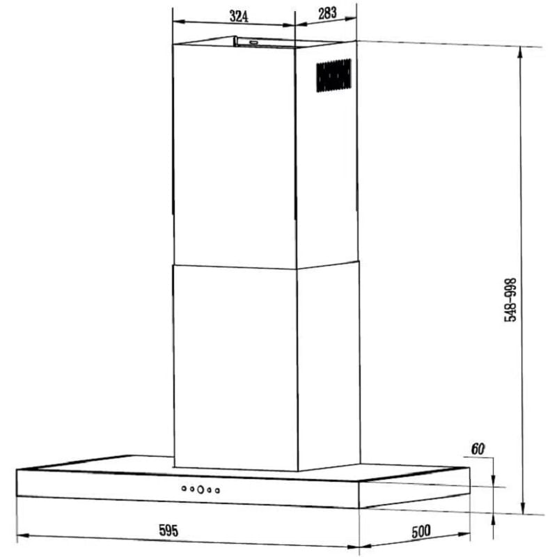 Coifa de Parede Linea Touch 60cm 220V Franke