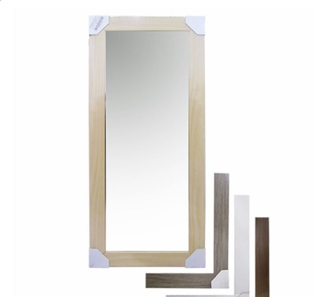 Espelho retangular emoldurado NMP 32x72cm Euroquadros