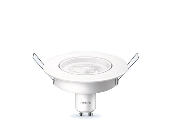 Spot Led Gu10 5W De Embutir Red Luz Amarela Bivolt Base Gu10 Philips