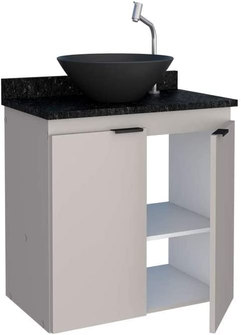 Gabinete Suspenso para Banheiro Aster 60Cm Nude Cozimax