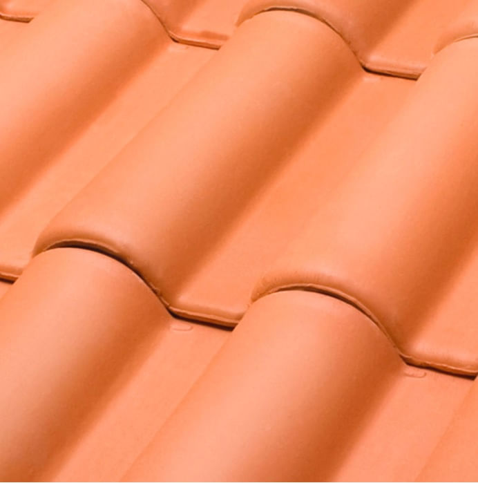 Telha cumeeira  de cerâmica 40x21,5cm Faulin