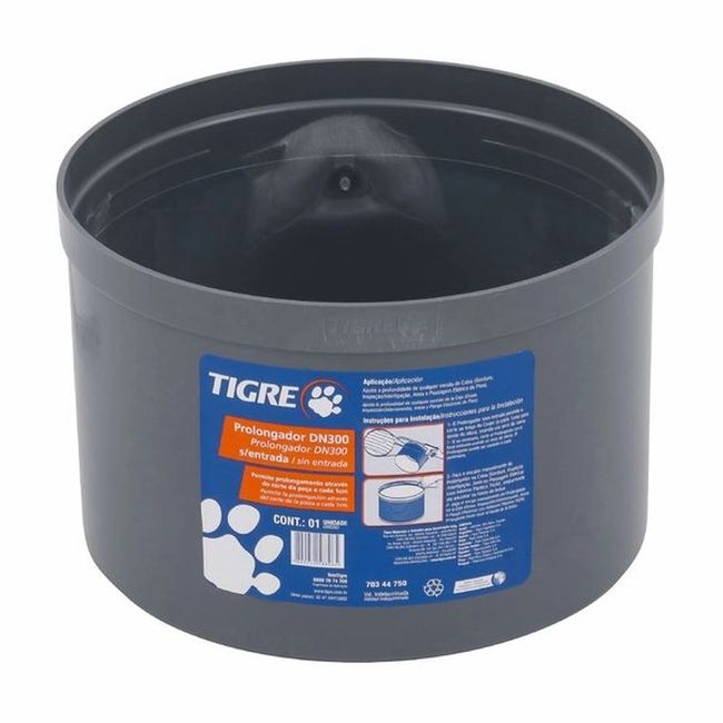 Prolongador Para Caixa Multipla Sem Entrada Dn300 Tigre