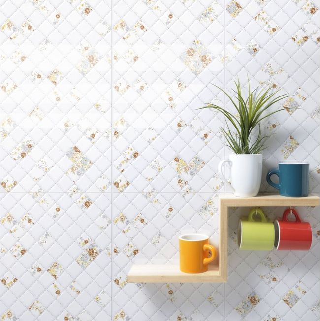 Revestimento de parede bold 33x57cm HD 57719 branco Rochaforte