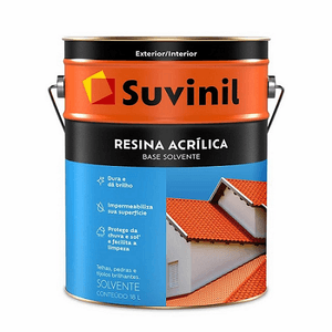 Resina Suvinil Acrílica Base Água Incolor 3,6 Litros