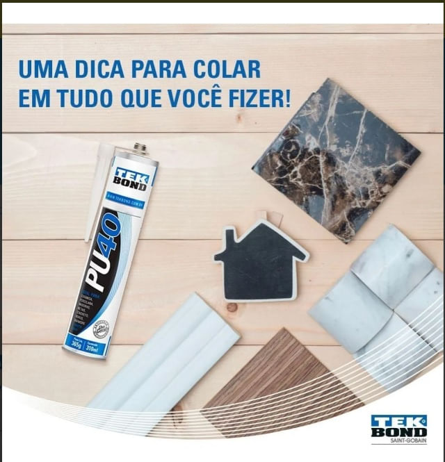 Selante de Pu40 310ml cinza Tekbond