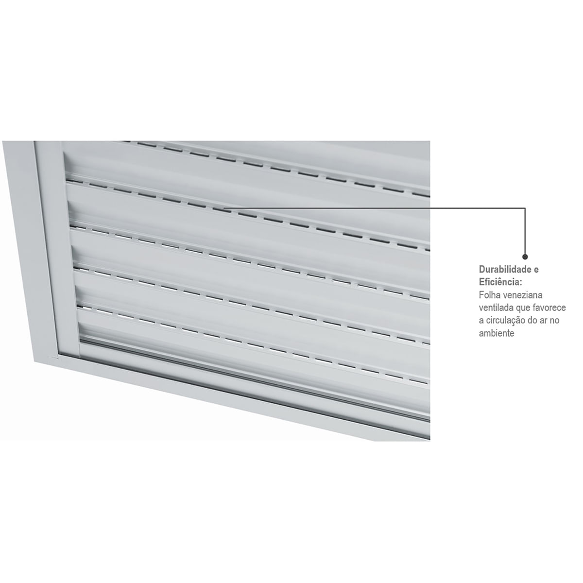 Portinhola 1 folha veneziada E Alumifort 80x60x1,9cm Sasazaki