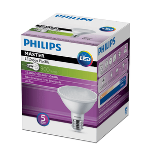 Lâmpada Led Par30 9.5W Luz Amarela 2700K Bivolt Base E27 Philips