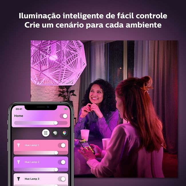 Lâmpada Philips hue a60 e27 220v