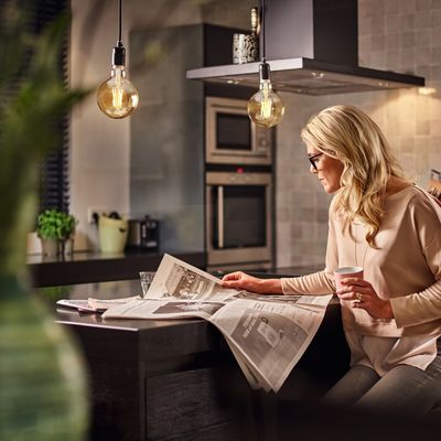 Telhanorte | Lampada Led Filamento 2.7W B35 Luz Amarela 2500K Biv