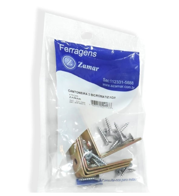 Cantoneira 3" bicromatizada Zamar