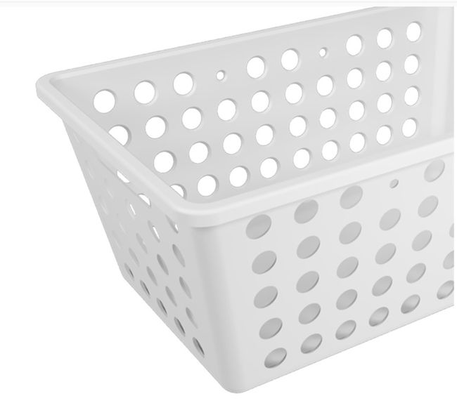 Cesto Multiuso 28,8x19,1x12,3cm branco Coza