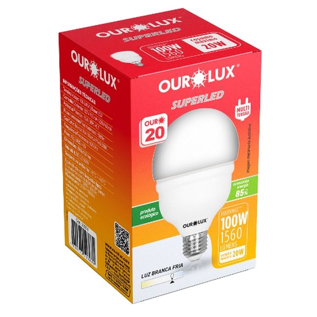 Lampada Led Alta Potencia 15W E27 Br Ourolux