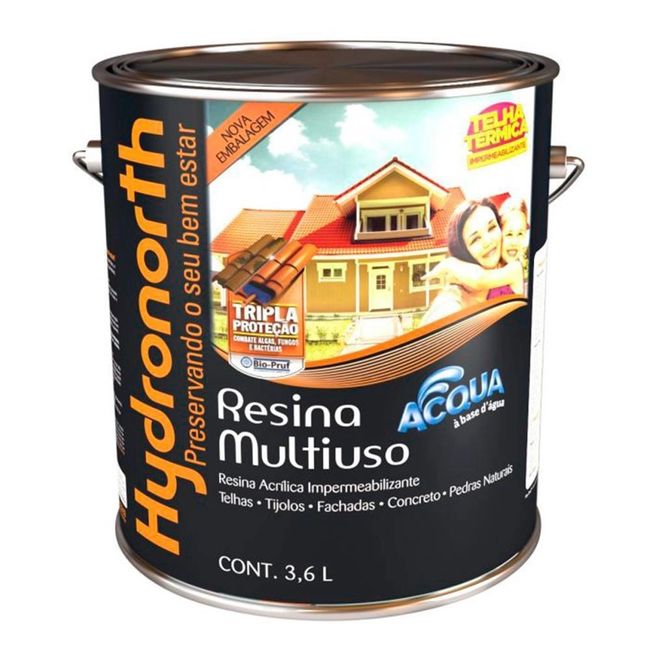 Resina Hydronorth Acrilica Multiuso Acqua 3,6L Cerâmica