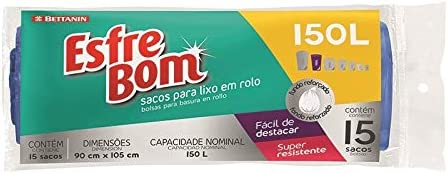 Saco Para Lixo Rolo 150L Esfrebom 1X12 Bt312 Bettanin
