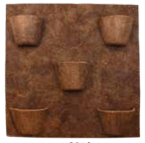 Placa 80X80cm  5 12 Vasos N°12