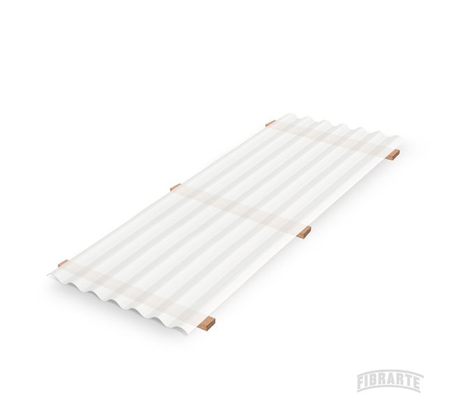 Telha translucida De Polipropileno 2,13X1,10 1,2Mm