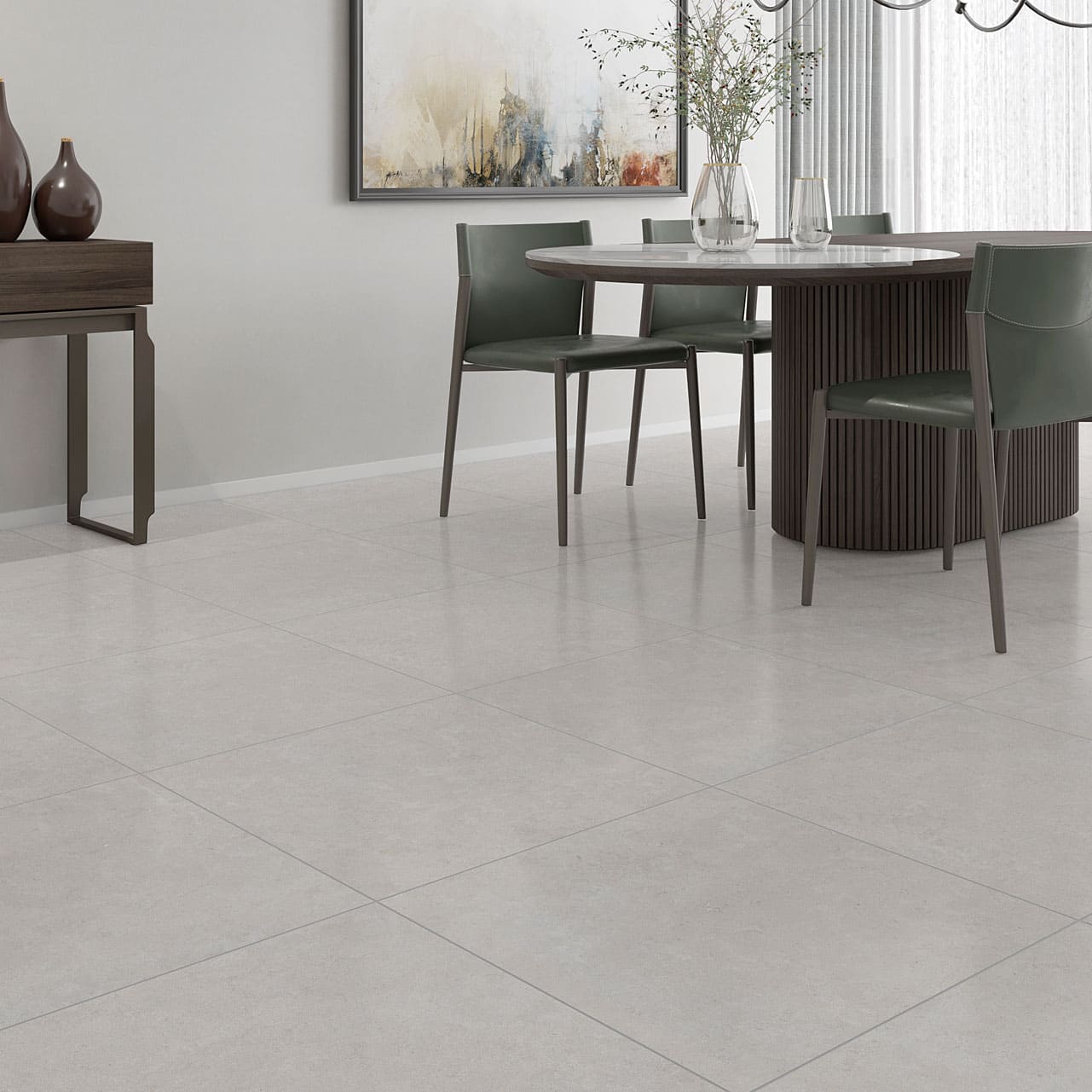 Piso Cerâmico Acetinado Retificado 66x66cm Caixa com 2,18 m² Extra Cinza Milano Mate Formigres