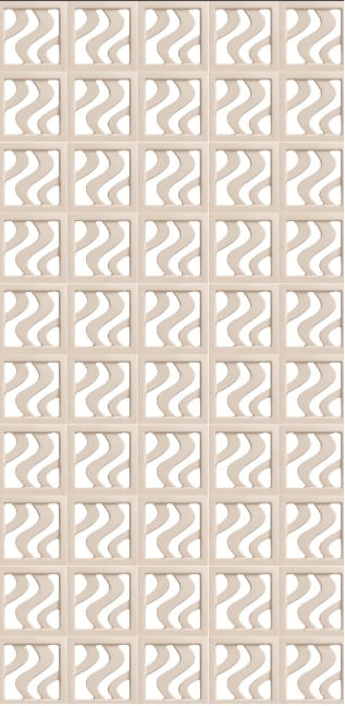 Revestimento Cobogo Onda Fendi 30X30 Acetinado Caixa 3 Pcs Decortiles