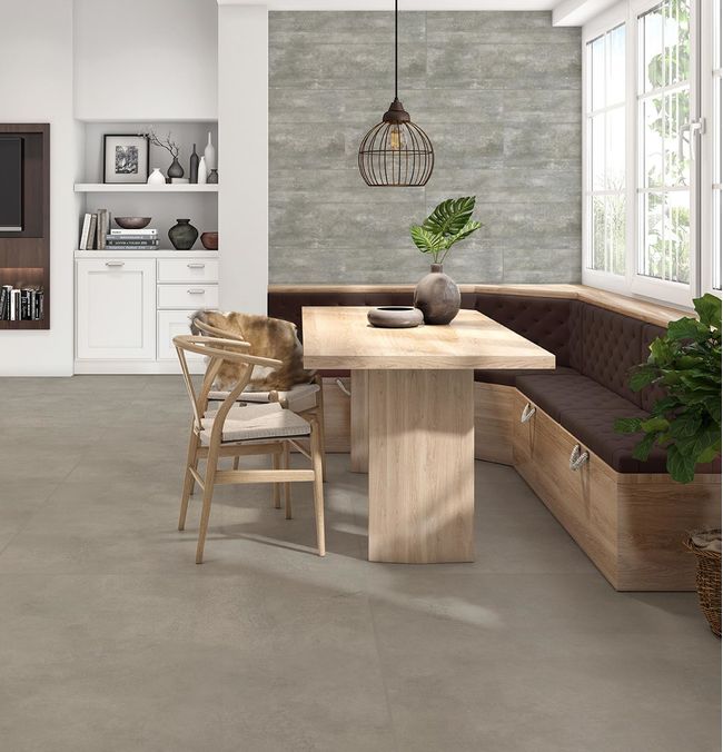 Porcelanato Urban Chumbo Acetinado 91x91 caixa com2,4m² Retificado  Savane