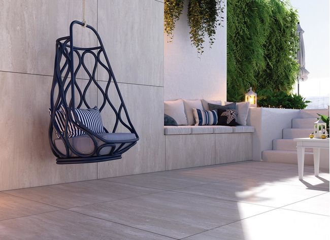 Porcelanato Travertino Suave Bege Esmaltado 91x91cm Caixa com 2,48 m² Retificado Savane