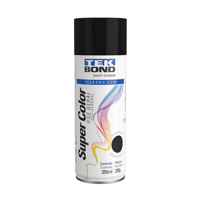 Tinta-Tekbond-Super-Color-Spray-Fosco-Preto-350ml-1560255