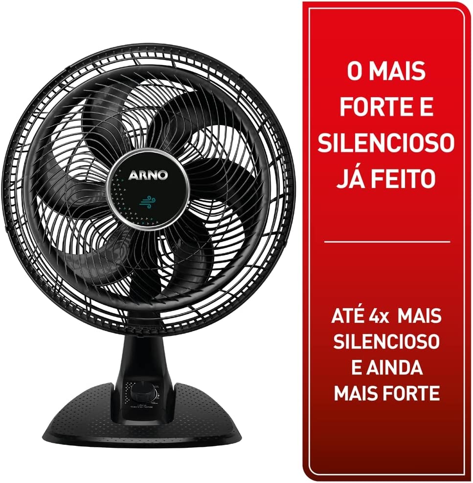Ventilador de Mesa Ultra Silence Force Desmontável 40cm 127V Arno
