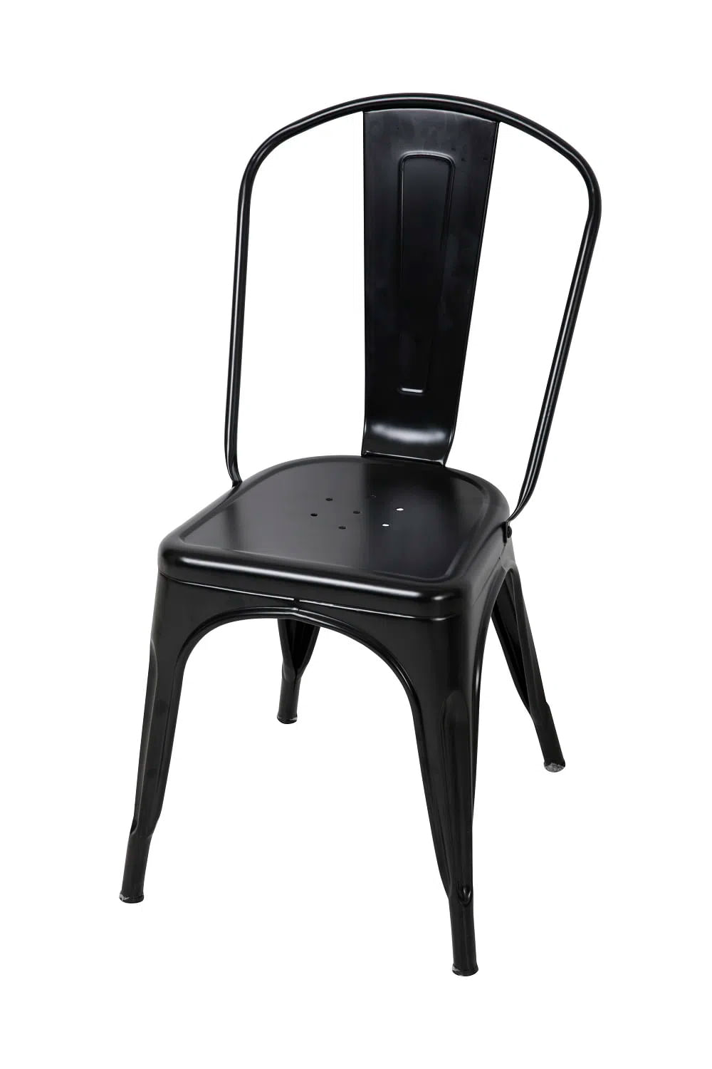 Kit 4 Cadeiras Tolix em Aço Preta Coisas Coisinhas