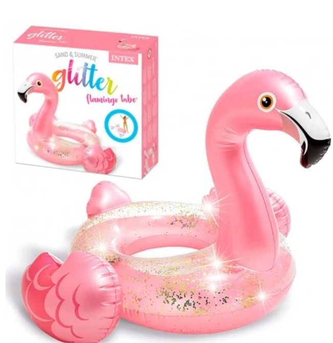 Bóia Flamingo Glitter Intex