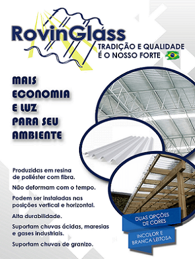 Telha Poliester Translucida Com Fibra  2,44 X 1,10 Incolor 0,80Mm