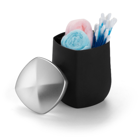 Porta Cotonete E Algodao Pto Crom Conceito