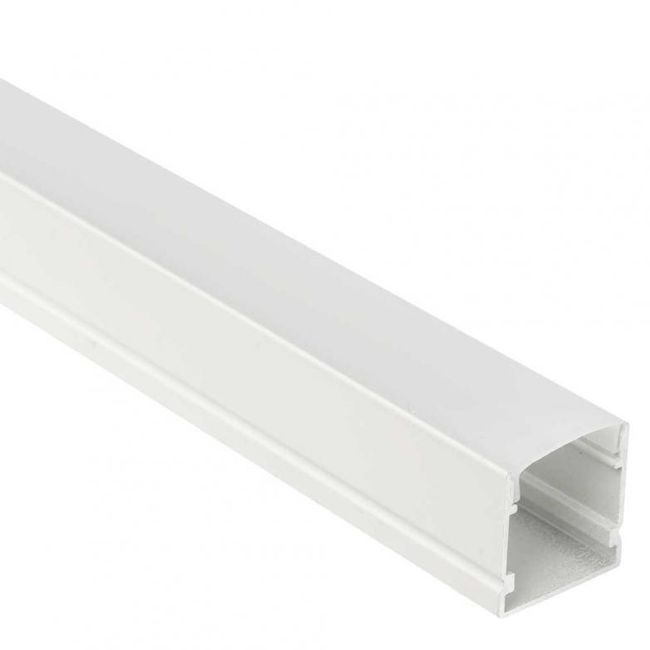 Perfil Sobrepor Alumínio Branco 2m Bronzearte