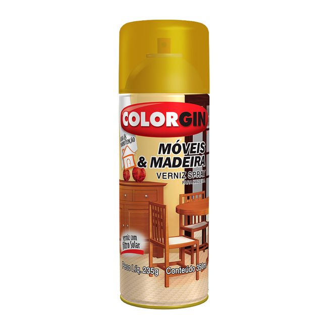 Tinta Sherwin Williams Colorgin Spray Verniz Imbuia para Móveis e Madeira 350ml