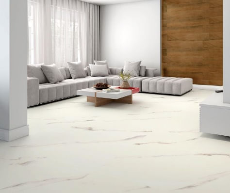 Porcelanato Carrara Gold Branco Esmaltado 72x72cm Caixa com 2,59 m² Retificado Savane