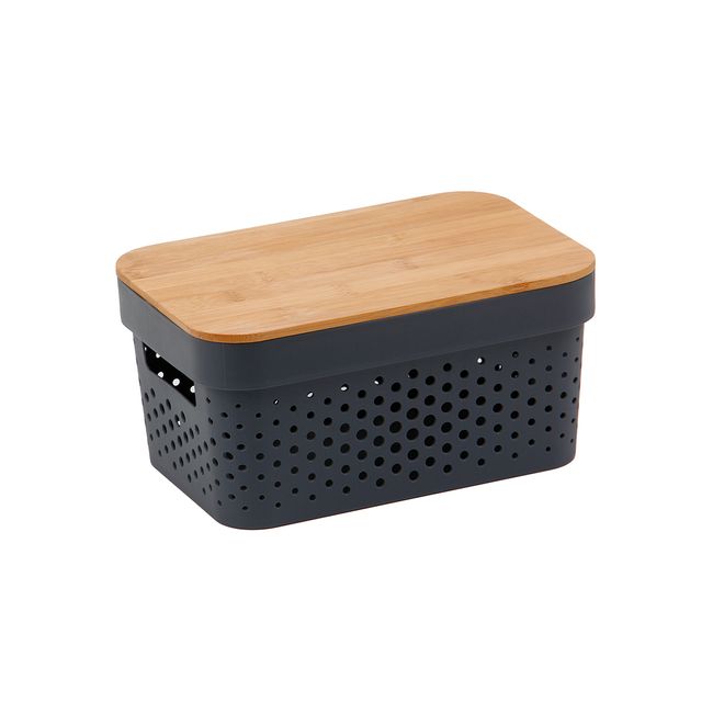 Caixa-Organizadora-Poa-Com-Tampa-De-Bambu-35L-Cinza-Oikos-2445220