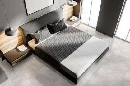 Piso Cinza Acetinado Tipo A 70x70cm Retificado 3,43 m² Rochaforte