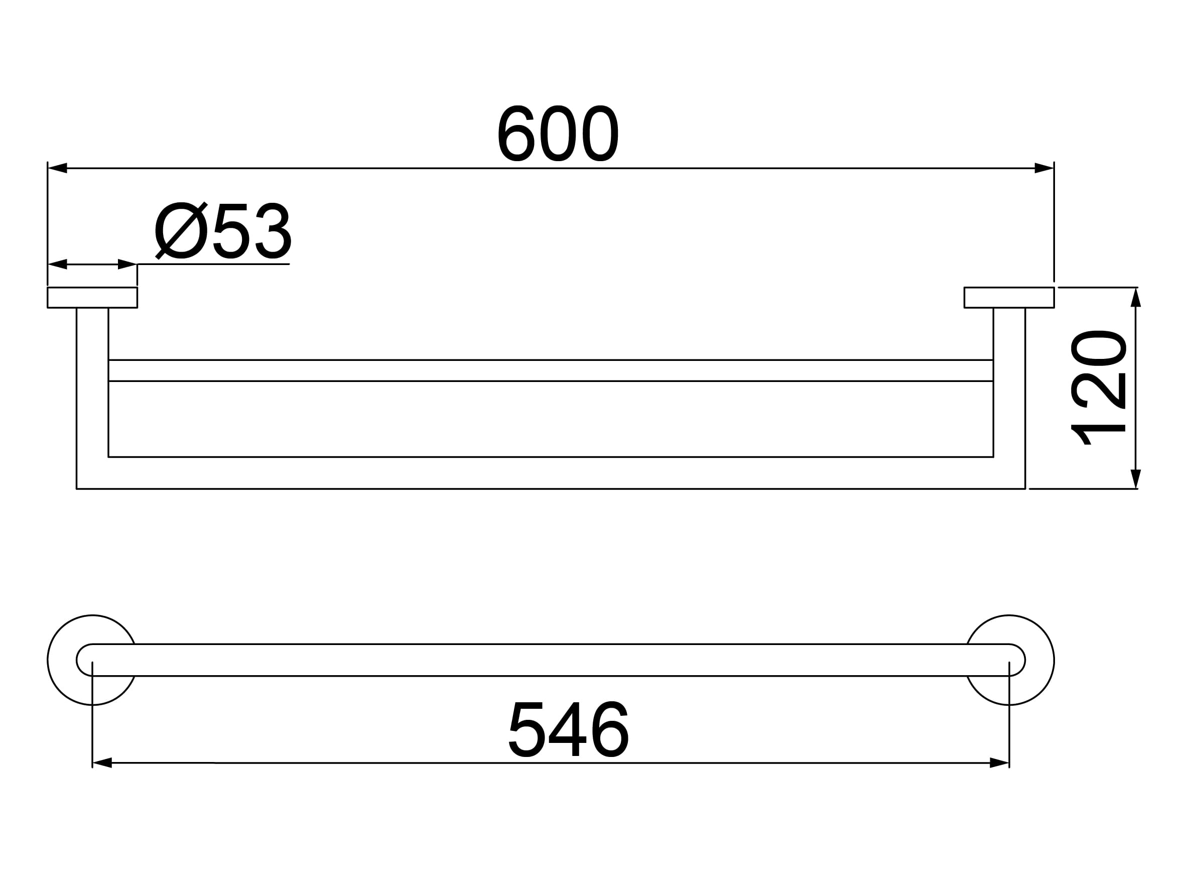 Toalheiro Duplo Rose Gold 2042 R82 Loren Loft Lorenzetti