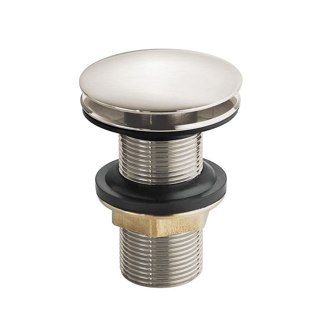 Válvula Lavatório Sem Ladrão Redonda Brushed Nickel 1616 N20 Lorenzetti