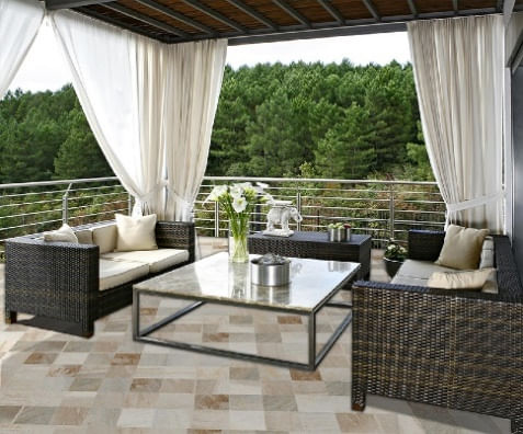 Porcelanato Cairo Externo Esmatado 72x72cm Caixa com 2,59 m² Retificado Savane