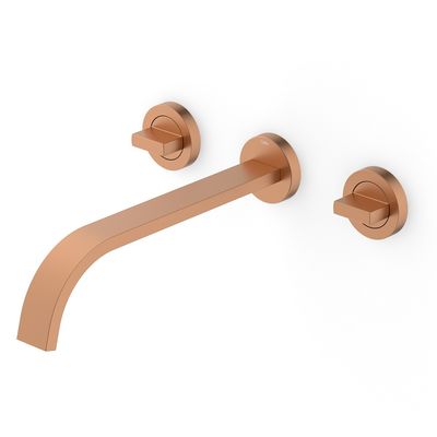 Misturador-Lavatorio-De-Parede-Com-Valvula-De-Escoamento-Flow-Rose-Gold-Matte-Celite-2464306