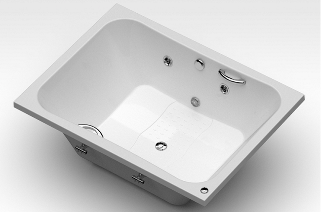 Banheira Buzios Cril Com Hidromassagem 150X110 Branca Aquaplas